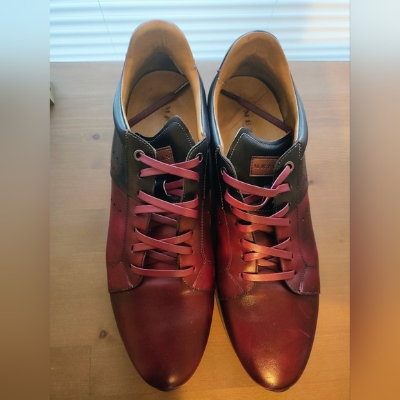 MEZLAN Italian Patina Calfskin Multitone Sneakers Men's 13 - Picture 6 of 16